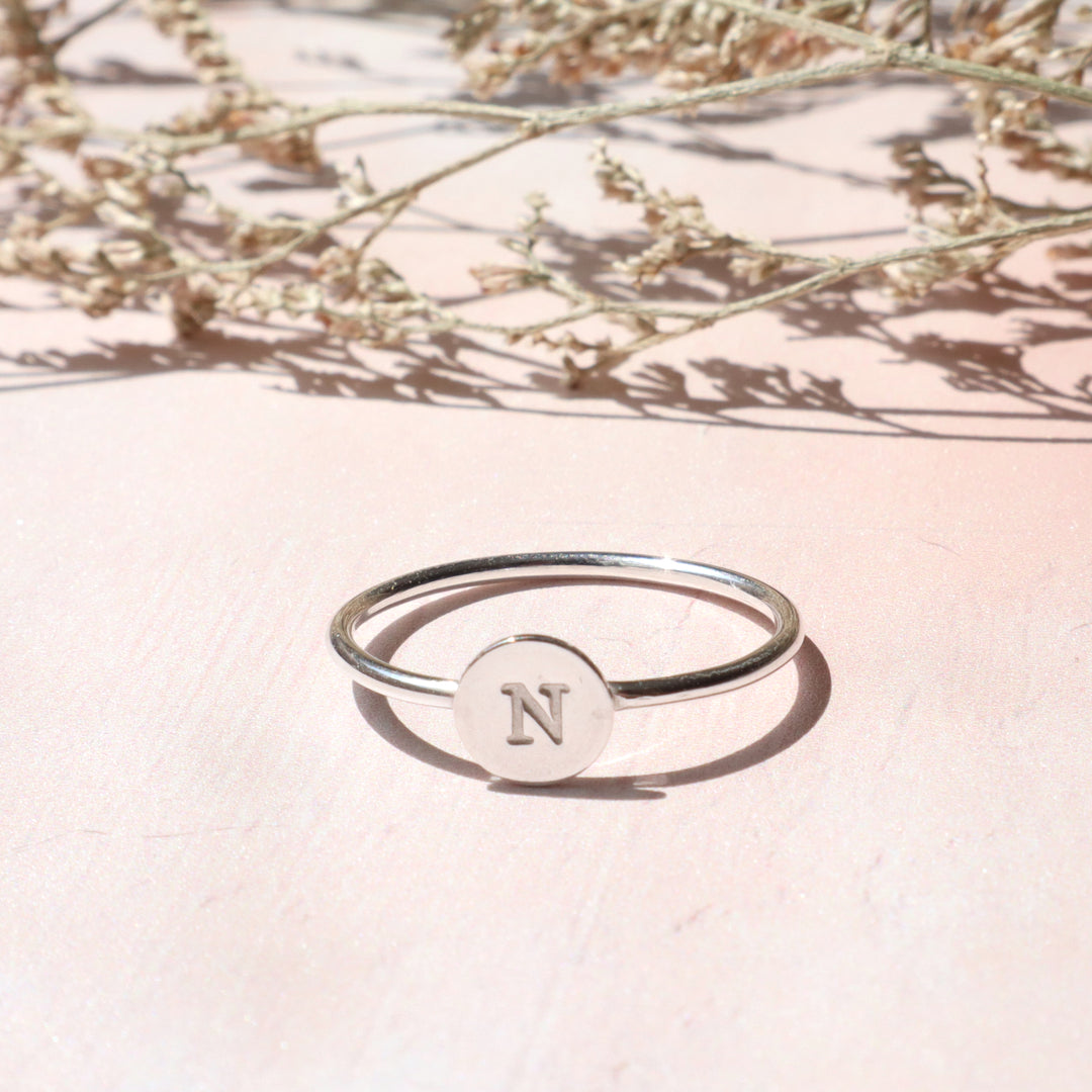 Personalized Letter Ring