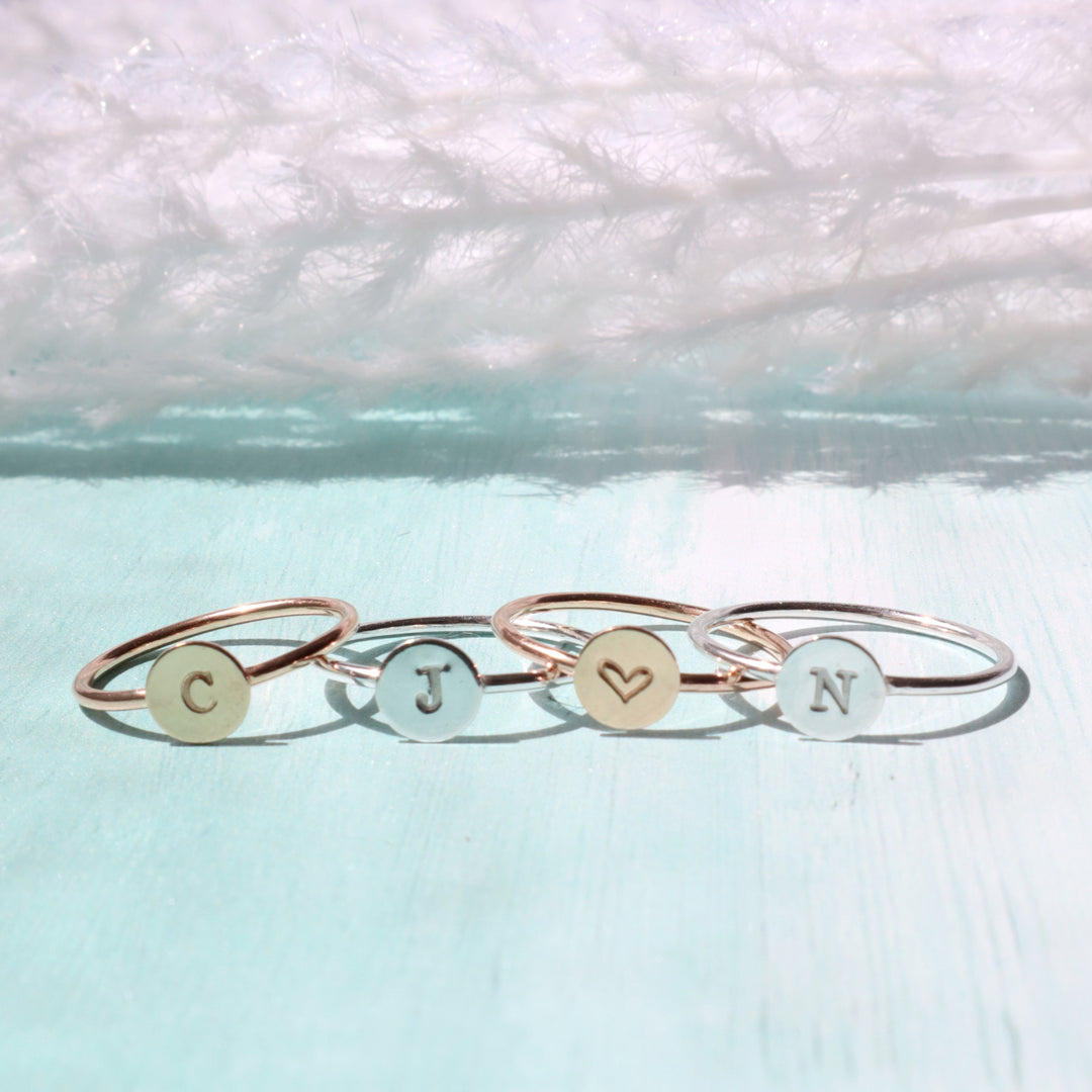 Personalized Letter Ring