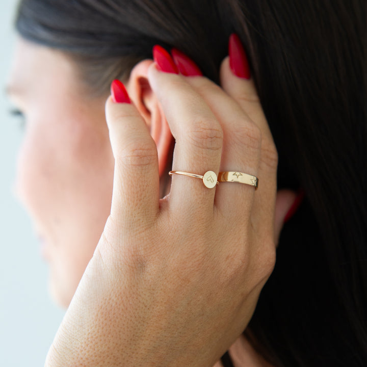 Personalized Letter Ring