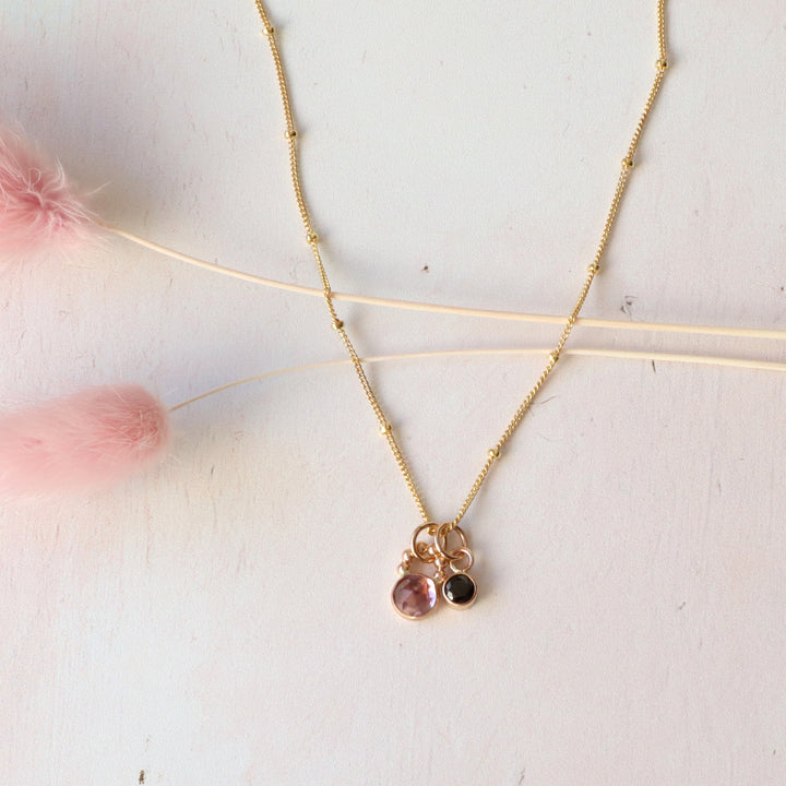 One of a Kind Velvet Dusk Charm Necklace