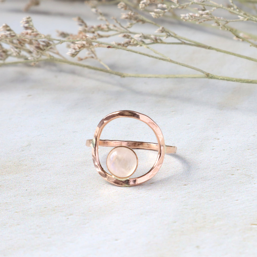 Circle Stone Ring