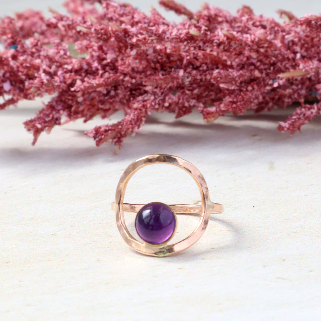 Circle Stone Ring