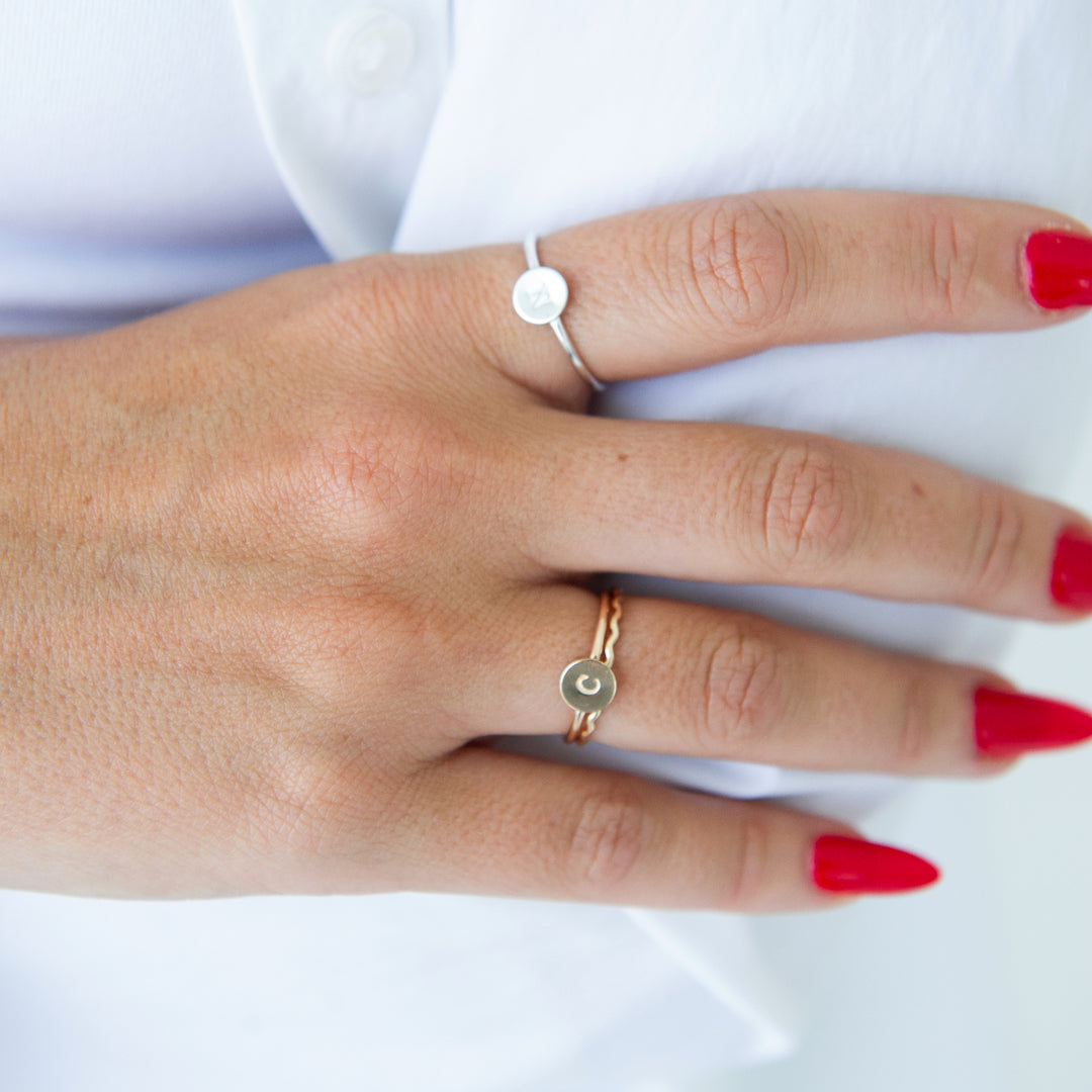 Personalized Letter Ring