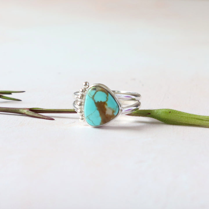 One of a Kind Turquoise #8 Ring - Size 7