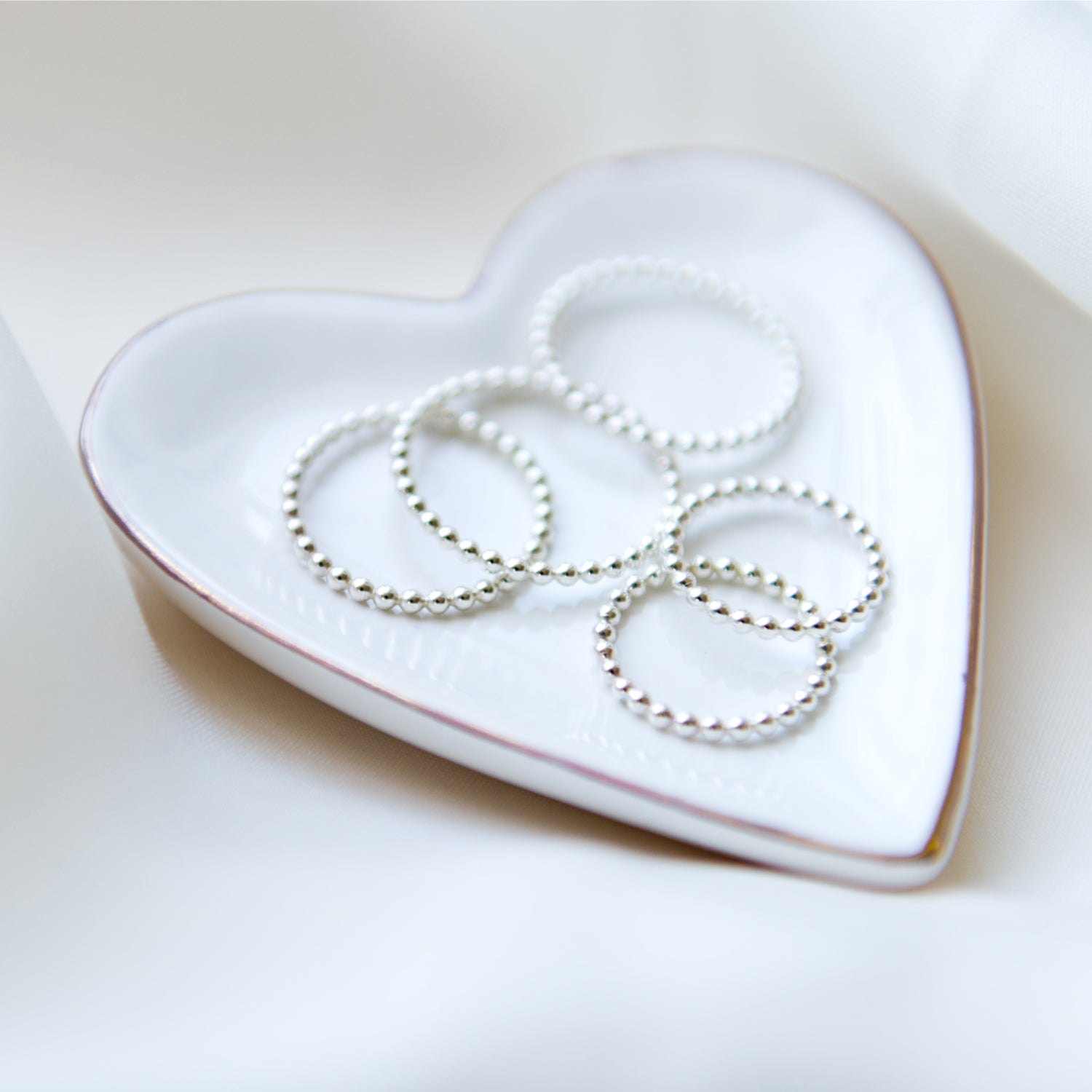 Upstead Rings Beaded Stacking Rings – Blossom and Shine